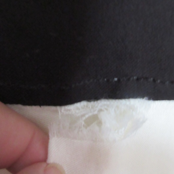 Helmut Lang Blouse Color Block Taupe Cream Black - Picture 4 of 5